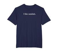 Me Gustan los Relojes de Sol Camiseta, Hombre Tallas Grandes, Azul Marino, 4X Alto
