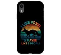 Me gustan los zorros y tal vez como 3 personas amante vintage divertido Carcasa para iPhone XR