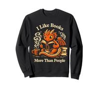 Me Gustan más los Libros Que la Gente, Leyendo Dragon Coffee Lover Sudadera
