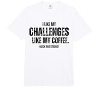 Me Gustan mis desafíos como mi café Boulderer Comfort Colors Adult Heavyweight T-Shirt