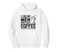 Me Gustan mis Hombres Café sarcástico Humor matutino Mujeres descaradas Sudadera con Capucha