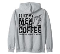 Me Gustan mis Hombres Café sarcástico Humor matutino Mujeres descaradas Sudadera con Capucha