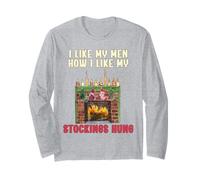 Me Gustan mis Hombres, cómo me Gustan mis Medias colgadas, Divertida Navidad Manga Larga