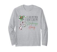 Me Gustan mis Hombres, cómo me Gustan mis Medias colgadas, Divertida Navidad Manga Larga