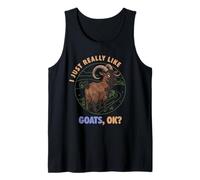 Me Gustan Mucho Las Cabras Ok Animal de Granja Lindo Kiko Goat Camiseta sin Mangas
