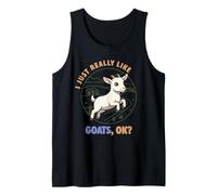 Me Gustan Mucho Las Cabras Ok Animal de Granja Lindo Soanen Goat Camiseta sin Mangas