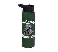 Me gustan mucho las iguanas, Iguana Stainless Steel Insulated Water Bottle