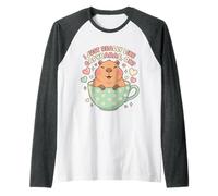 Me Gustan Mucho los capibaras, Divertidos capibaras, roedores, capibaras, niños Camiseta Manga Raglan