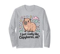 Me Gustan Mucho los capibaras, Divertidos capibaras, roedores, capibaras, niños Manga Larga