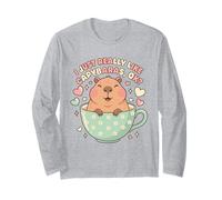 Me Gustan Mucho los capibaras, Divertidos capibaras, roedores, capibaras, niños Manga Larga