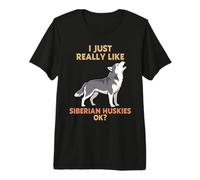 Me Gustan Mucho los Perros esquimales siberianos Ok Animal Lover Cute Dog Camiseta Premium