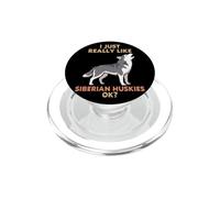 Me Gustan Mucho los Perros esquimales siberianos Ok Animal Lover Cute Dog PopSockets PopGrip para MagSafe