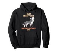 Me Gustan Mucho los Perros esquimales siberianos Ok Animal Lover Cute Dog Sudadera con Capucha