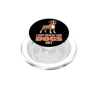 Me Gustan Mucho los Perros. Ok, Amante de los Animales, Lindo bóxer PopSockets PopGrip para MagSafe