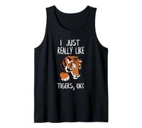 Me Gustan Mucho los Tigres Ok Big Wild Cat Zoo Keeper Tiger Camiseta sin Mangas