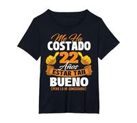 Me ha costado 22 años Estar Tan Bueno - Cumpleaños Camiseta, Mujer Tallas Grandes, Negro, 5XL Grande