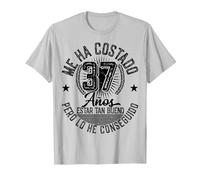 Me Ha Costado 37 Años Cumpleaños Hombres Mujeres Camiseta, Hombre, Plata, M