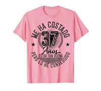 Me Ha Costado 37 Años Cumpleaños Hombres Mujeres Camiseta, Hombre, Rosado, M