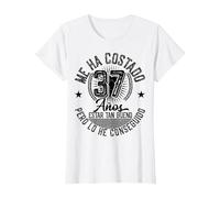 Me Ha Costado 37 Años Cumpleaños Hombres Mujeres Camiseta, Mujer, Blanco, 3XL