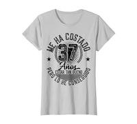 Me Ha Costado 37 Años Cumpleaños Hombres Mujeres Camiseta, Mujer, Plata, XXL