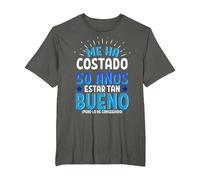 Me Ha Costado 50 Años Estar Tan Bueno Regalo 50 Cumpleaños Camiseta, Hombre Tallas Grandes, Asfalto, 6X Alto