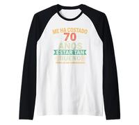 Me Ha Costado 70 Años Estar Tan Bueno 70 Cumpleaños Camiseta Manga Raglan