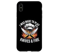 Me hicieron jugar con cuchillos y cocinar al fuego Carcasa para iPhone XS Max