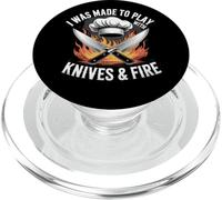 Me hicieron jugar con cuchillos y cocinar al fuego PopSockets PopGrip para MagSafe