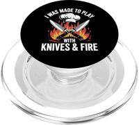 Me hicieron jugar con cuchillos y Fire Chef PopSockets PopGrip para MagSafe