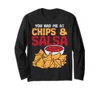 Me hiciste Comer Chips & Salsa Funny Nacho Manga Larga