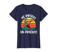Me Importa Un Pimiento Camiseta, Mujer, Azul Marino, XXL