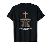 Me lavaré Las Manos en inocencia Salmo 26:6 Versículo Camiseta
