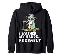 Me lavé Las Manos Mapache Amante de los Animales mapaches Dueño Sudadera con Capucha