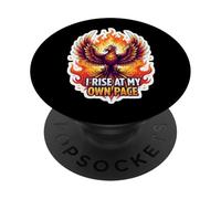 Me levanto a mi propio ritmo Phoenix Rising Adversity Reconstruct PopSockets PopGrip Adhesivo
