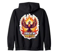 Me levanto a mi propio ritmo Phoenix Rising Adversity Reconstruct Sudadera con Capucha