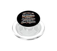Me Llaman Abuelo compañero en el Crimen Vintage Father's Day PopSockets PopGrip para MagSafe