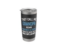 Me llaman abuelo porque mi compañero en el crimen me hace sonar Vaso térmico de acero inoxidable de doble pared