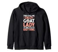 Me Llaman Crazy Goat Lady como si Fuera Algo Malo Sudadera con Capucha