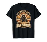 Me Llaman The Honey Badger Vintage Fierce Animal Camiseta