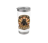 Me llaman The Honey Badger Vintage Fierce Animal Vaso térmico de acero inoxidable de doble pared