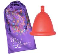Me Luna - Copa menstrual clásica, bola, color rojo, talla Shorty XL