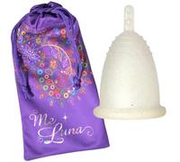 Me Luna Menstrual Taza Deportes, mango, Oro de Glitter, tamaño XL