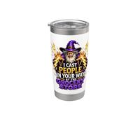 Me meto gente en tu camino en la tienda de comestibles divertido Vaso térmico de acero inoxidable de doble pared