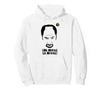 'Me Minas la Moral' diseño Oficial La Que se avecina Sudadera con Capucha, Unisex para Adultos, Blanco, S