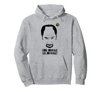 'Me Minas la Moral' diseño Oficial La Que se avecina Sudadera con Capucha, Unisex para Adultos, Gris Jaspeado, L