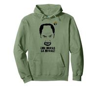 'Me Minas la Moral' diseño Oficial La Que se avecina Sudadera con Capucha, Unisex para Adultos, Verde Salvia, XXL