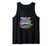 Me Mudo a Noruega Divertido Humor de Viaje a Noruega Camiseta sin Mangas