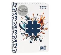 Me My Evolution - Agenda 2027 diaria de 16 meses, agenda para niños y niñas, con tapa blanda y gráficos en relieve, 512 páginas, ideal para escuela secundaria, superior y universidad, 12 x 16,5 cm