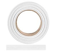 ME:NaMa Cinta al bies de algodón 100%, 10 m x 10 mm (plegada), de alta calidad, cinta de algodón, cinta al bies - Ideal para coser tú mismo - Fabricada en Bélgica, en un rollo (blanco)