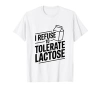 Me niego a tolerar la lactosa Humor Divertido sin lácteos Camiseta